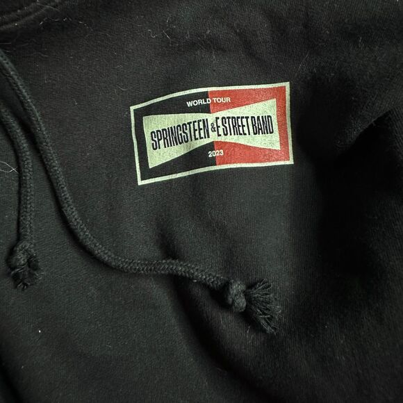 Bruce Springsteen Hoodie Unisex 2XL Black Plus Big Tall Sweatshirt Rocker NWOT - Picture 4 of 7